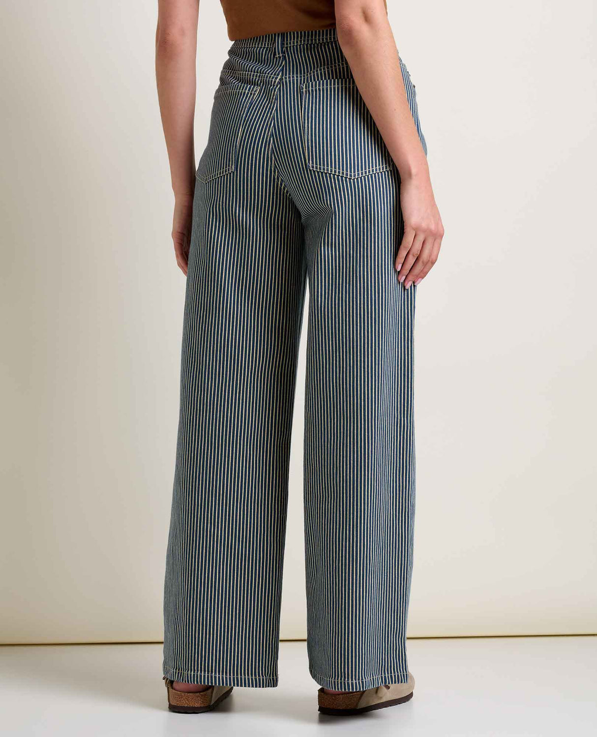 Toad Co. Womens Balsam Wide Leg Pant Midnight stripe
