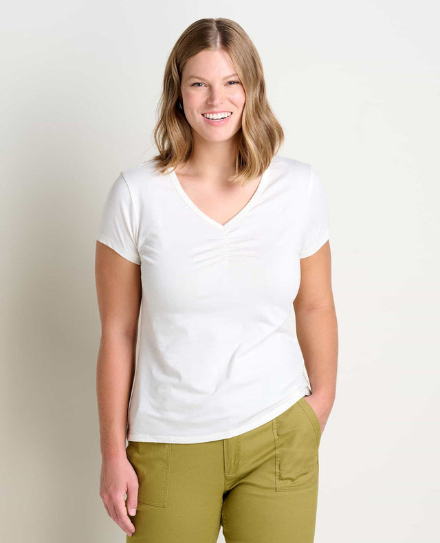 Toad & Co Women's Rose Short-Sleeve Tee - Egret Egret