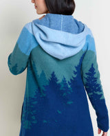 Toad & Co Women's Merino Heartfelt Hoodie - Atlantic Treeline Scenic Atlantic Treeline Scenic