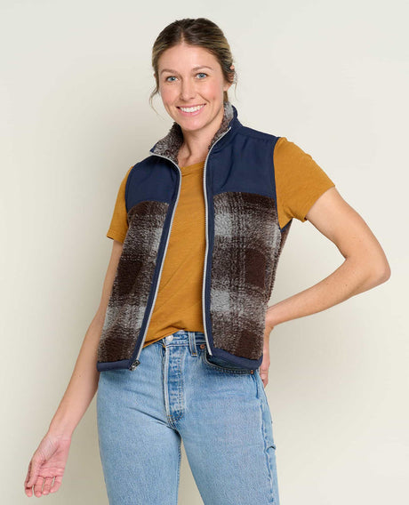 Toad & Co Women's Sespe Sherpa Vest Light ash