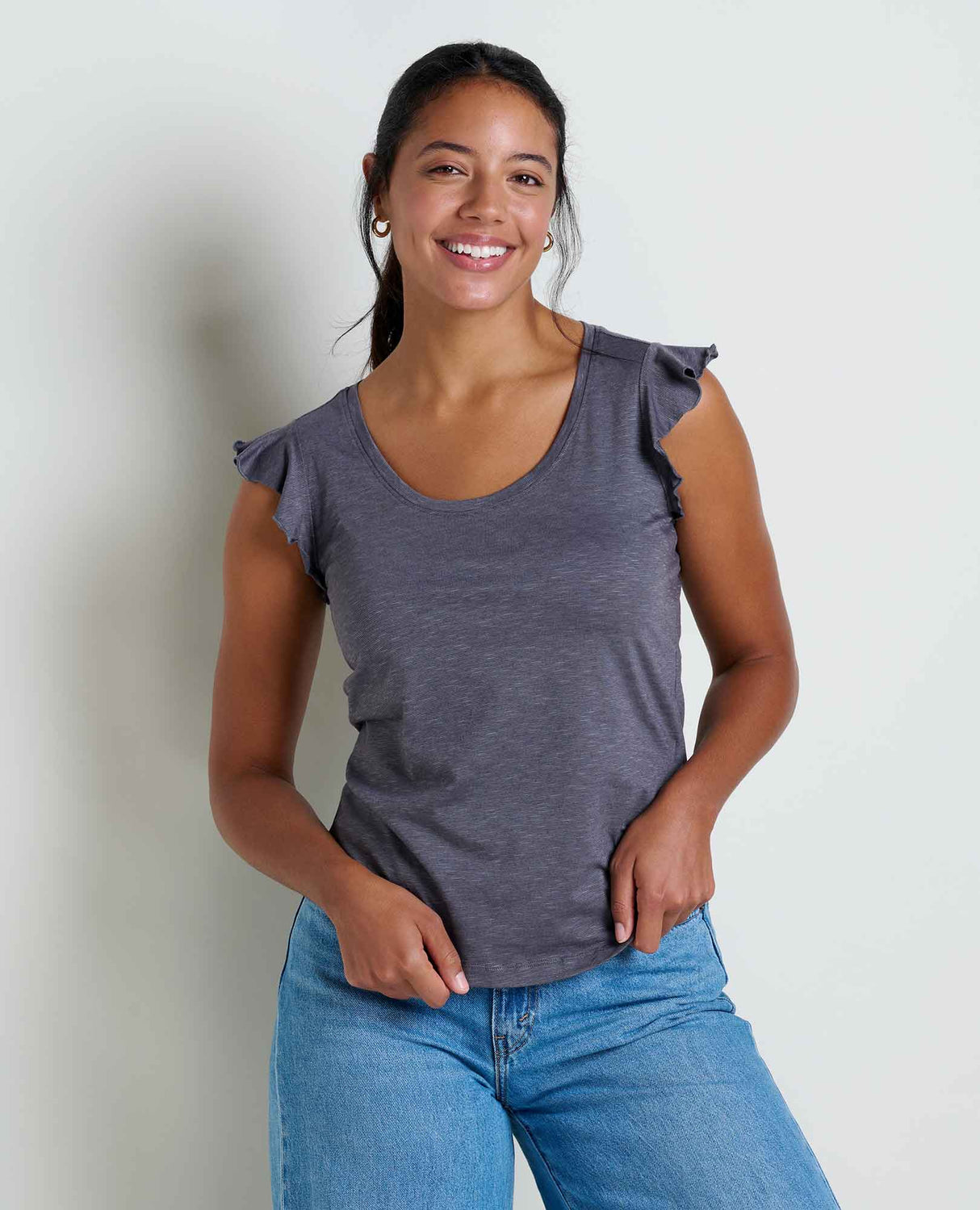 Toad & Co Rufflita II Tee - Iron Iron