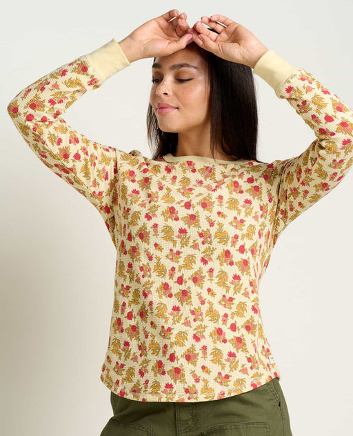 Toad & Co Women's Foothill Ls Crew Barley floral print