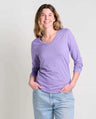 Toad & Co Women's Marley II Long-Sleeve Tee - Pansy Pansy