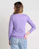 Toad & Co Women's Marley II Long-Sleeve Tee - Pansy Pansy