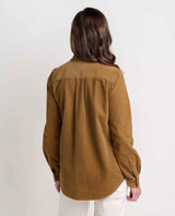 Toad & Co Women's Scouter Cord Long-Sleeve Shirt - Honey Brown Honey Brown