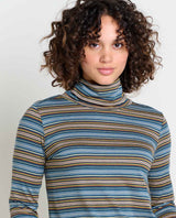 Toad & Co Women's Maisey Long-Sleeve Turtleneck - North Shore Stripe North Shore Stripe