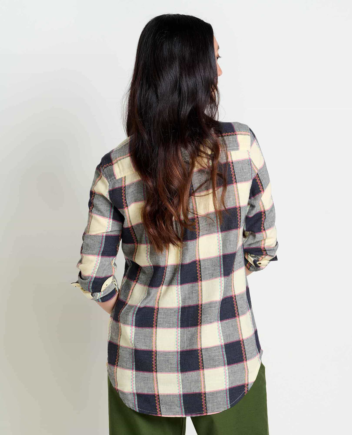 Toad & Co Women's Re-Form Flannel Long-Sleeve Shirt - Barley Buffalo Check Barley Buffalo Check