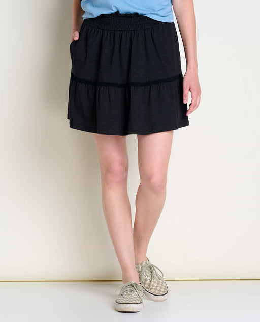 Toad & Co Women's Marigold Ruffle Skirt - Black Black