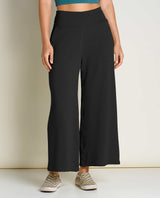 Toad & Co Women's Chaka Wide Leg Pant - Black Texture Balck Texture