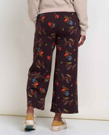 Toad & Co Women's Chaka Wide Leg Pant - Carob Bouquet Print Carob Bouquet Print