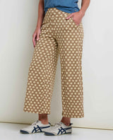 Toad & Co Chaka Wide Leg Pant - Honey Brown Floral Print Honey Brown Floral Print