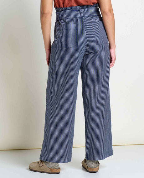 Toad & Co Women's Tarn Trouser - Navy Railroad Stripe Navy Railroad Stripe