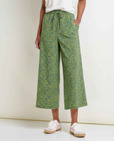 Toad & Co Sunkissed Wide Leg Pant - Epidote Camellia Print Epidote Camellia Print