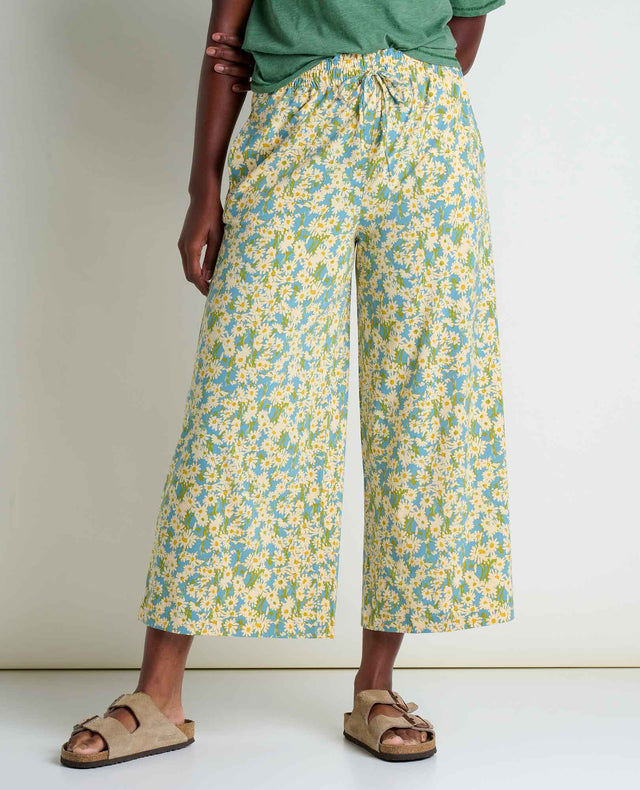 Toad & Co Sunkissed Wide Leg Pant - Glacier Daisy Field Print Glacier Daisy Field Print