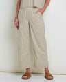 Toad & Co Taj Hemp Wide Leg Pant - Barley Railroad Stripe Barley Railroad Stripe