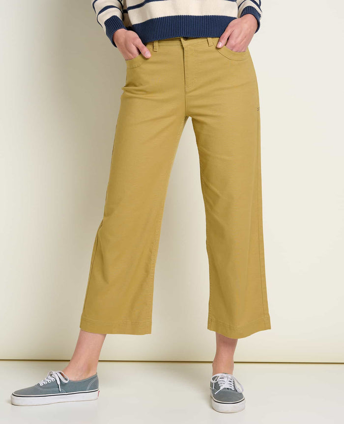 Toad & Co Women's Earthworks Wide Leg Pant Mantis