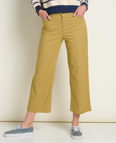 Toad & Co Women's Earthworks Wide Leg Pant Mantis