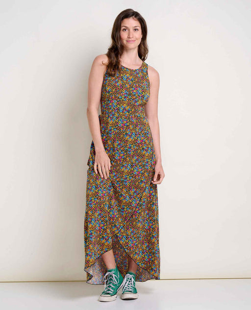 Toad & Co Women's Sunkissed Maxi Dress - Black Micro Floral Print Black Micro Floral Print