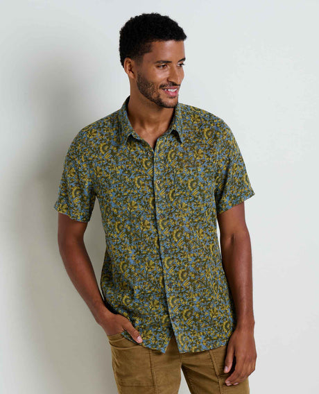 Toad & Co Salton Short Sleeve Shirt - North Shore Black Print North Shore Black Print