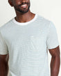 Toad & Co Men's Grom Hemp Short-Sleeve Crew - Salt Stripe II Salt Stripe II