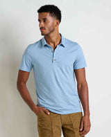 Toad & Co Tempo Short Sleeve Polo - Weathered Blue Weathered Blue