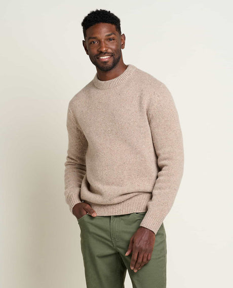 Toad & Co Men's Wilde Crew Sweater Honey brown