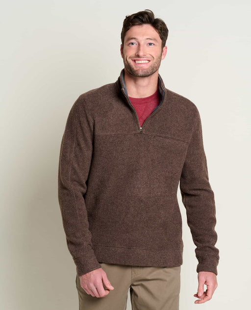 Toad & Co Men's Kennicott 1/4 Zip Sweater Falcon brown
