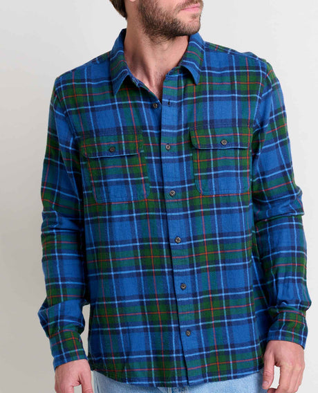 Toad & Co Men's Creekwater Flannel Long-Sleeve Shirt - Cornflower Cornflower