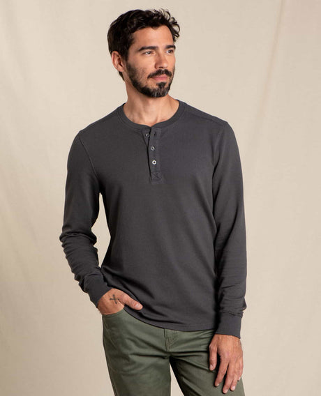 Toad & Co Men's Ponderosa Ls Henley Soot