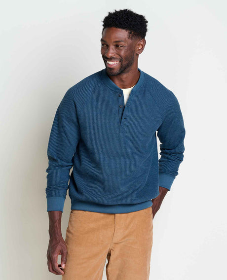 Toad & Co Men's Bitterroot Long-Sleeve Henley - Midnight Midnight