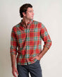 Toad Co. Mens Airsmyth Long Sleeve Shirt Campfire windowpane