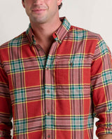 Toad Co. Mens Airsmyth Long Sleeve Shirt Campfire windowpane