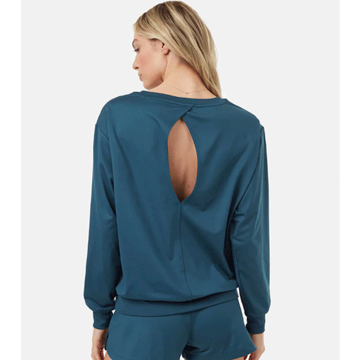 Tentree Women's Active Soft Knit Open Back Crew