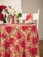 April Cornell Poinsettia Breakfast Cloth Ecru