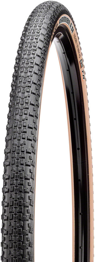 Maxxis Rambler Tire 700x38 Tubeless, Folding Black/tan