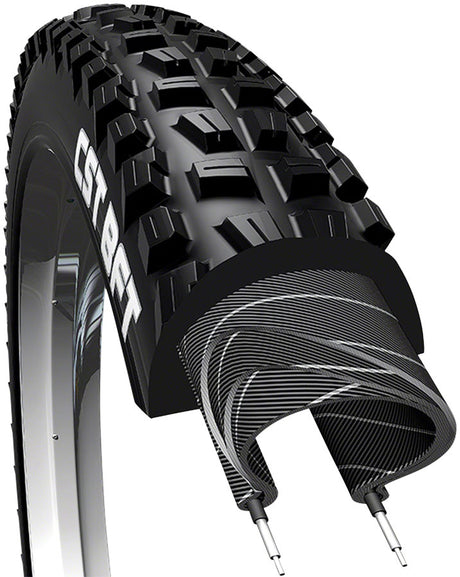 CST BFT Plus Tire 20x4.0 Clincher, Wire Black