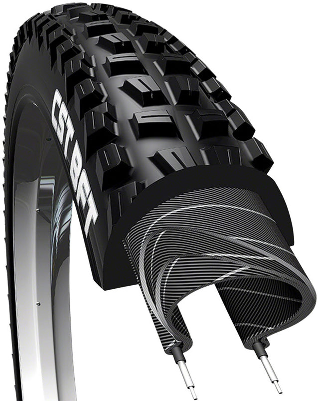 CST BFT Plus Tire 20x4.0 Clincher, Wire Black