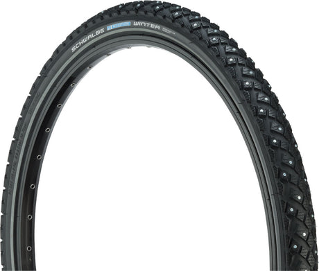 Schwalbe Marathon Winter Plus Tire 26X2 Clincher, Wire, Steel Studs Black