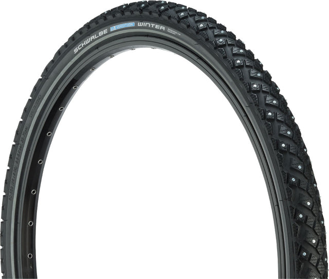 Schwalbe Marathon Winter Plus Tire 26X2 Clincher, Wire, Steel Studs Black