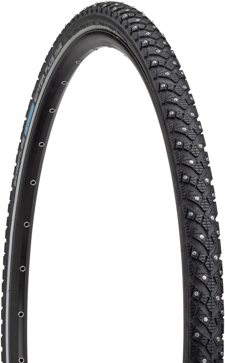 Schwalbe Marathon Winter Plus Tire 700X35 Clincher, Wire, Steel Studs Black reflect