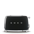 Smeg 50`s Retro Style Aesthetic 2 Slice Toaster Black