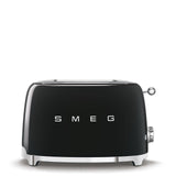 Smeg 50`s Retro Style Aesthetic 2 Slice Toaster Black