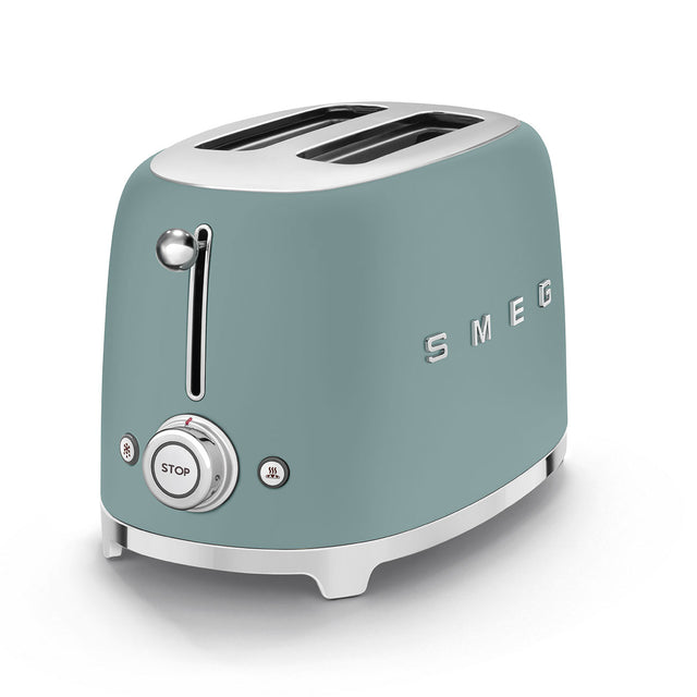 Smeg 50`s Retro Style Aesthetic 2 Slice Toaster Jade