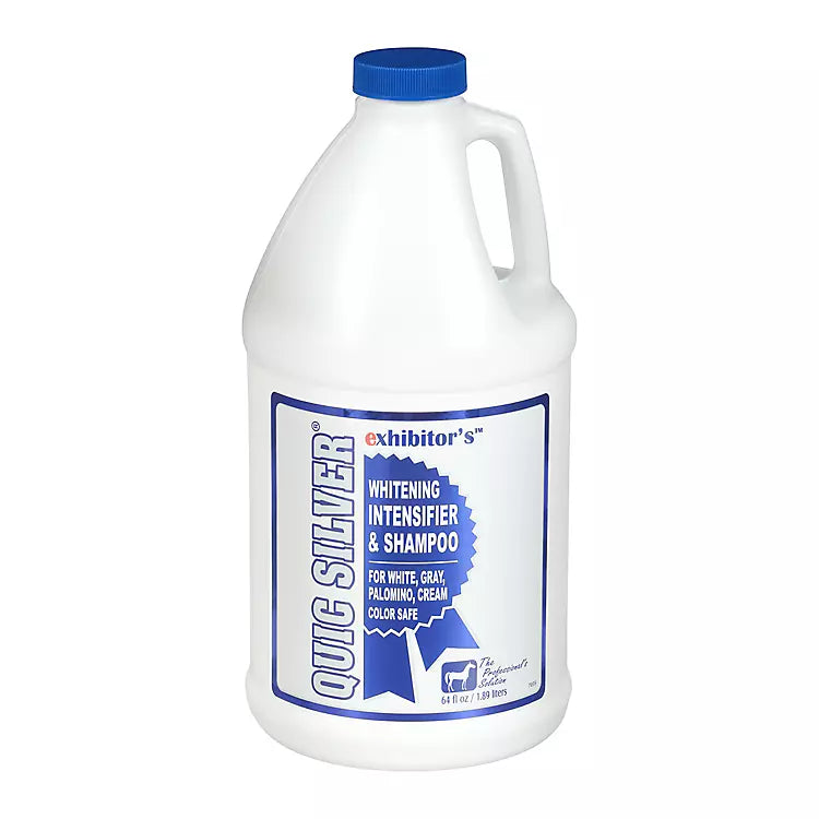 Exhibitor's Quic Silver: Color Enhancing Equine Shampoo - 2oz. / 16oz. / 1 Gallon