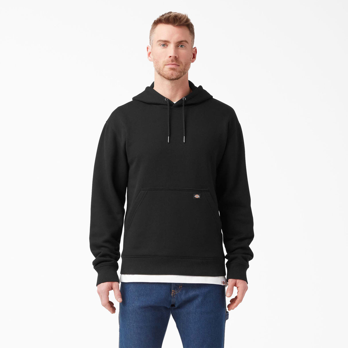 Dickies Men's Water Repellent Sleeve Logo Hoodie Black