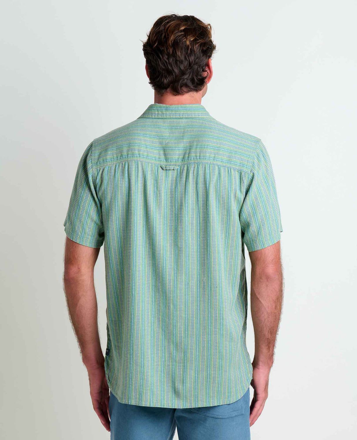 Toad & Co Taj Hemp Short Sleeve Shirt - Sagebrush Dobby