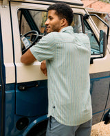 Toad & Co Taj Hemp Short Sleeve Shirt - Sagebrush Dobby