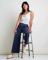 Toad & Co Taj Hemp Wide Leg Pant - True Navy