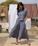 Toad & Co Tate Double Weave Shirt - Kyanite Stripe