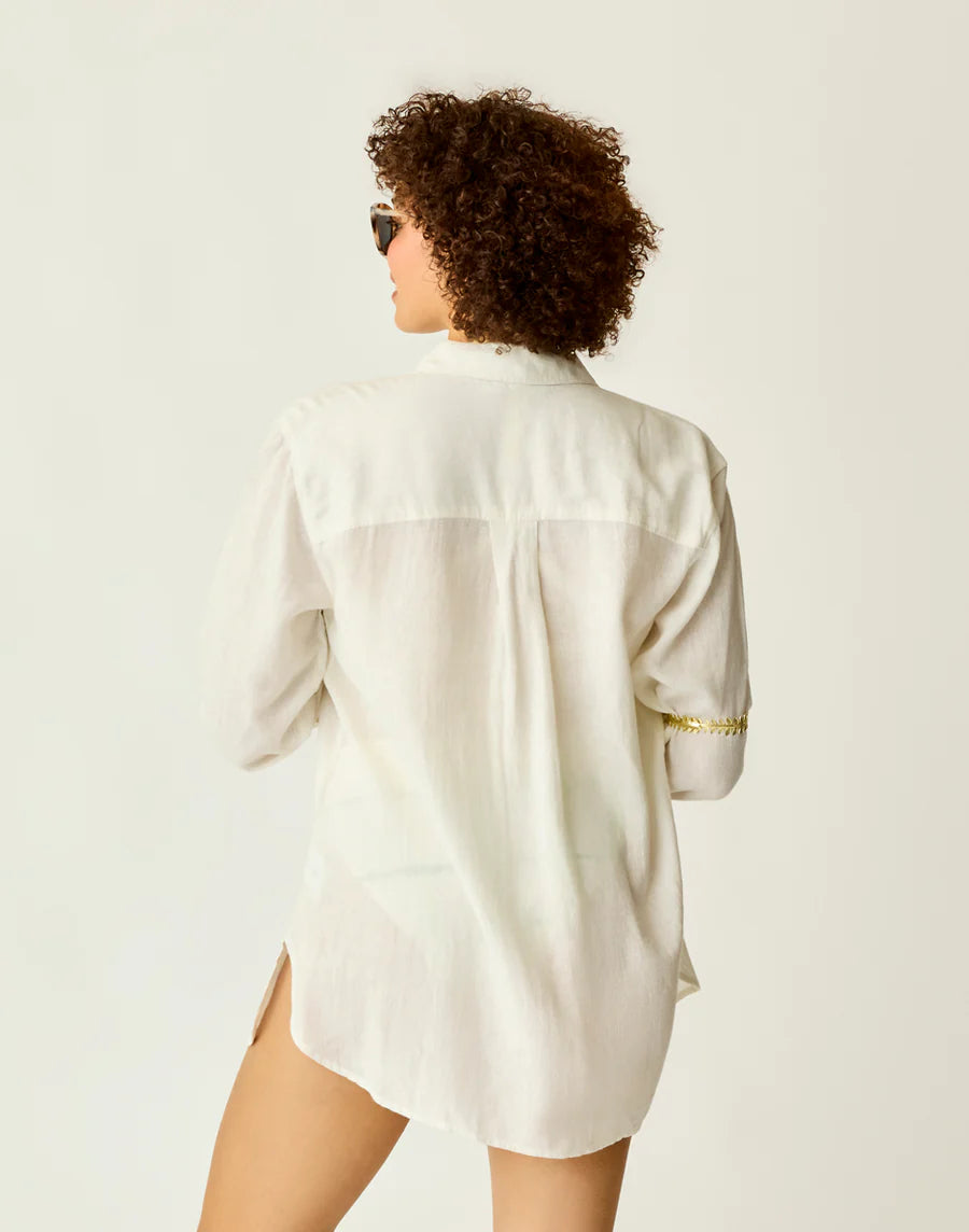 Carve Designs Taylor Linen Tunic - Cloud Chambray